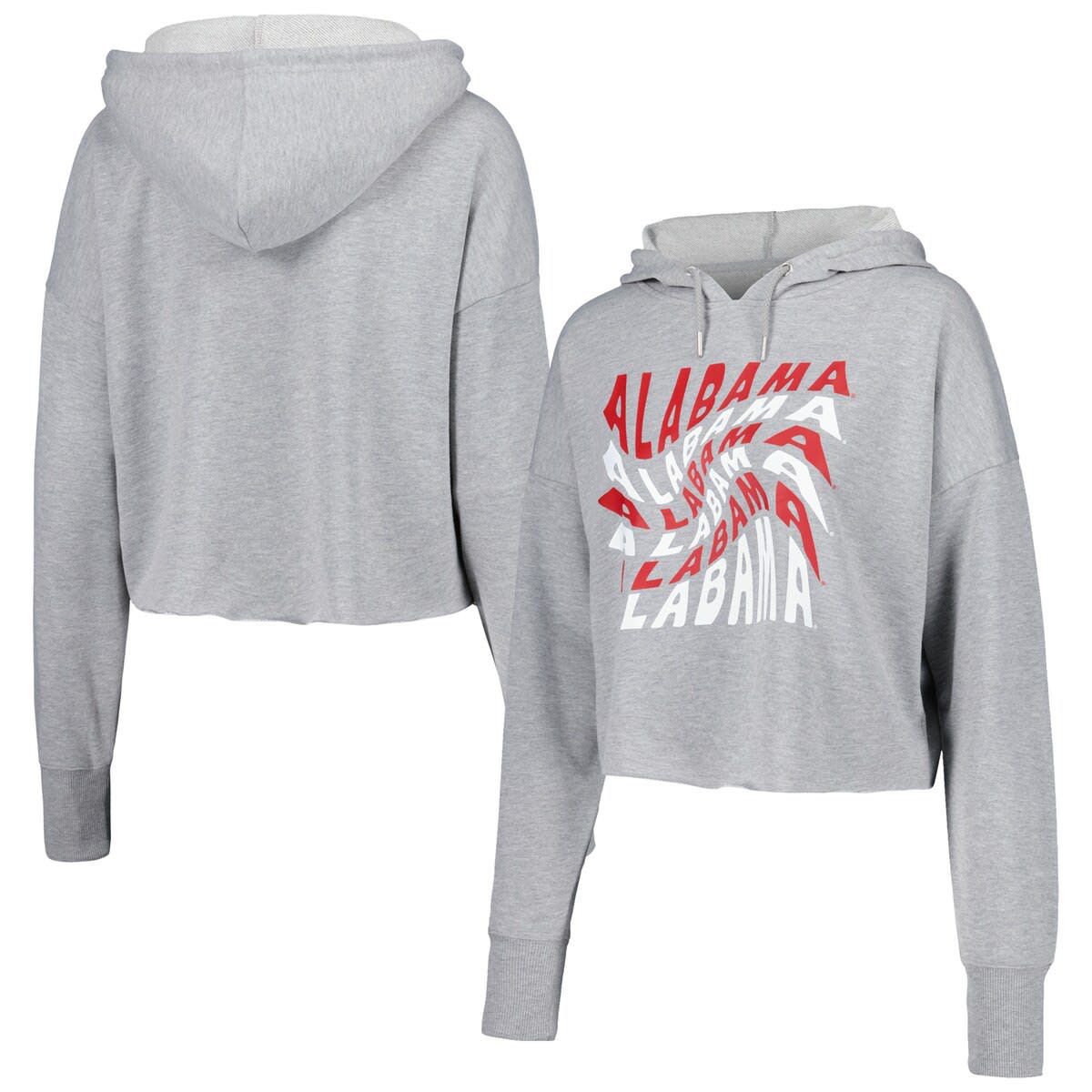 Alabama Crimson Tide NCAA Alabama Tide Swirl Cropped Pullover Hoodie