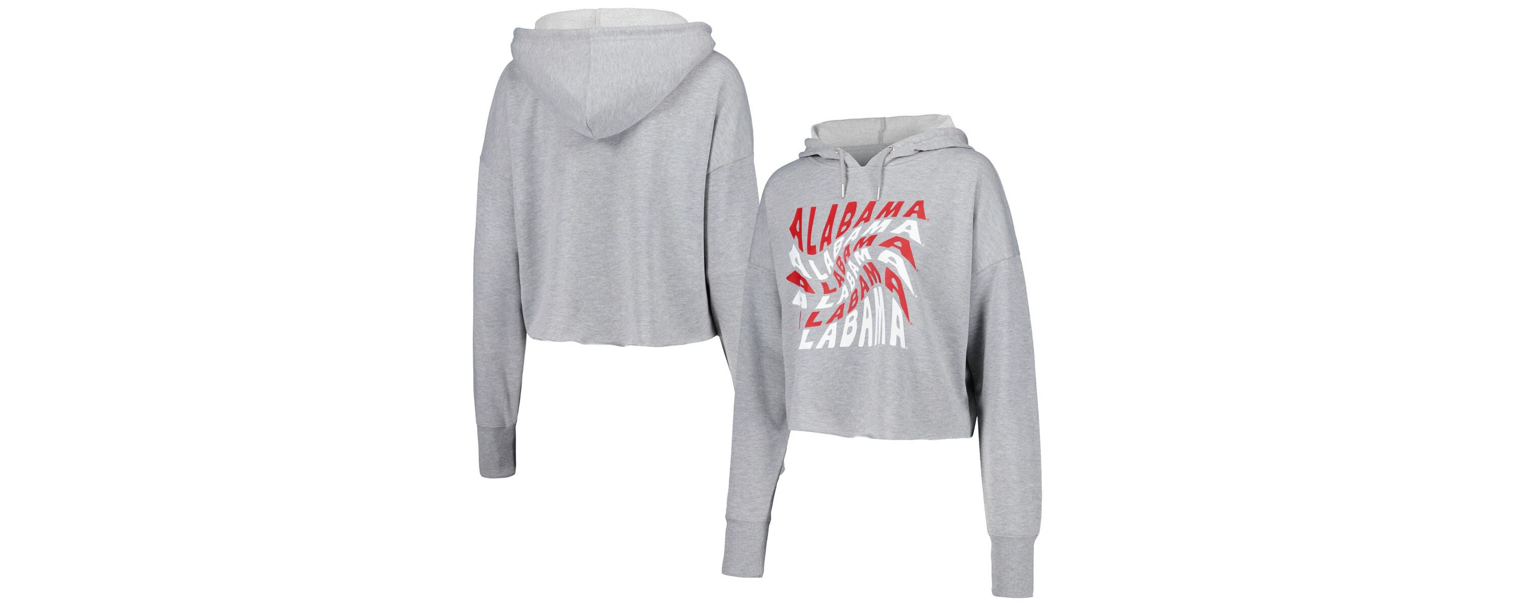 Alabama Crimson Tide NCAA Alabama Tide Swirl Cropped Pullover Hoodie