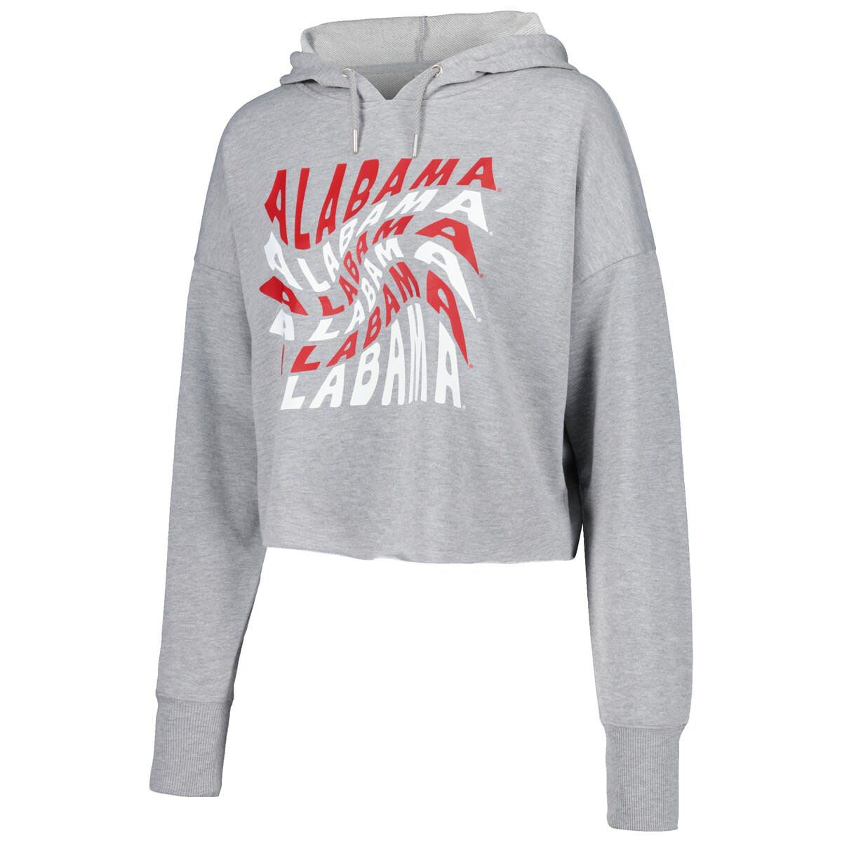 Alabama Crimson Tide NCAA Alabama Tide Swirl Cropped Pullover Hoodie
