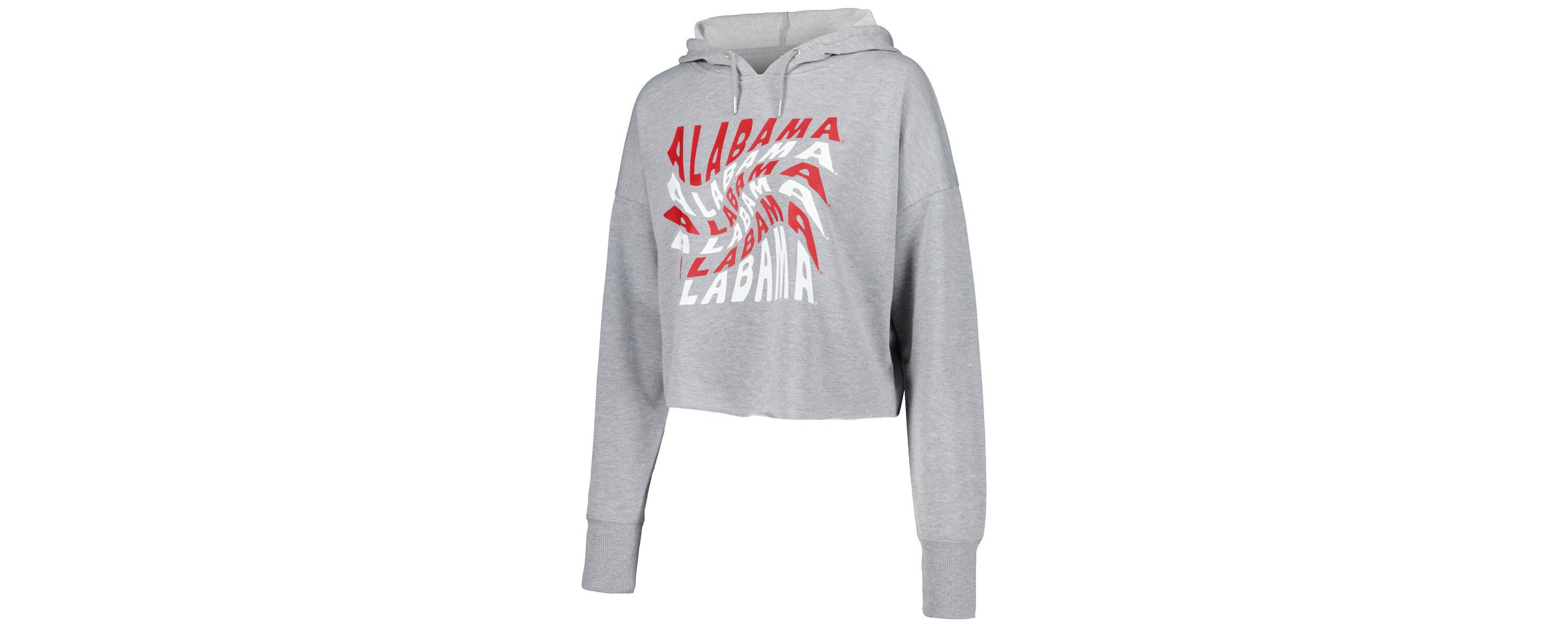 Alabama Crimson Tide NCAA Alabama Tide Swirl Cropped Pullover Hoodie