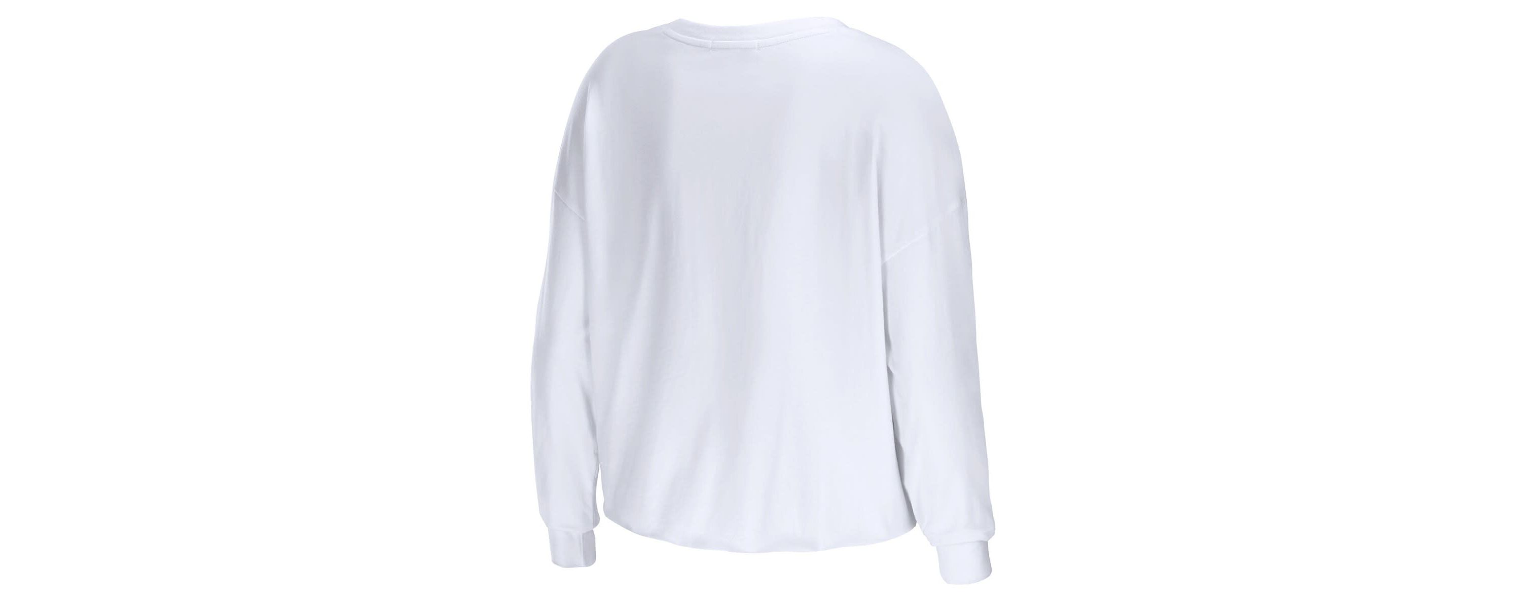 NCAA Auburn Tigers Diamond Long Sleeve Cropped T-Shirt
