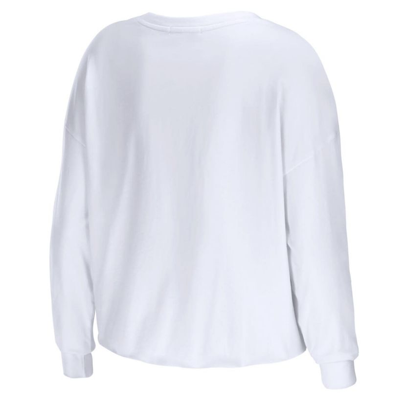 NCAA Auburn Tigers Diamond Long Sleeve Cropped T-Shirt