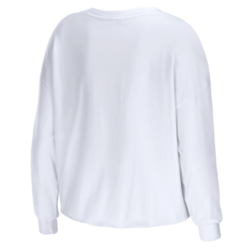 NCAA LSU Tigers Diamond Long Sleeve Cropped T-Shirt