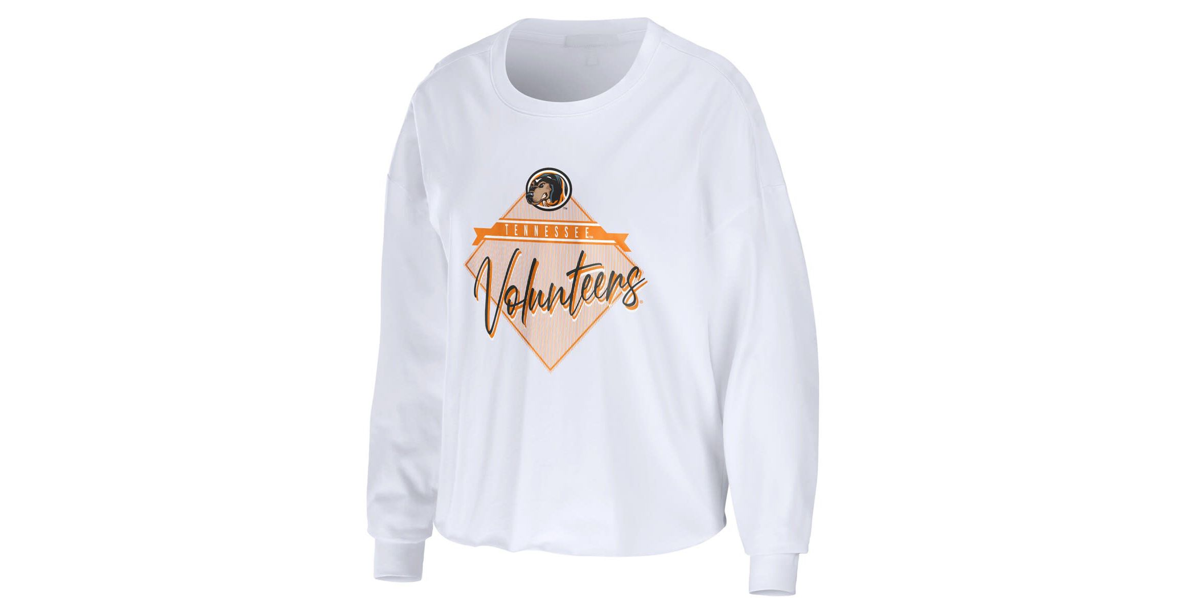 NCAA Tennessee Volunteers Diamond Long Sleeve Cropped T-Shirt
