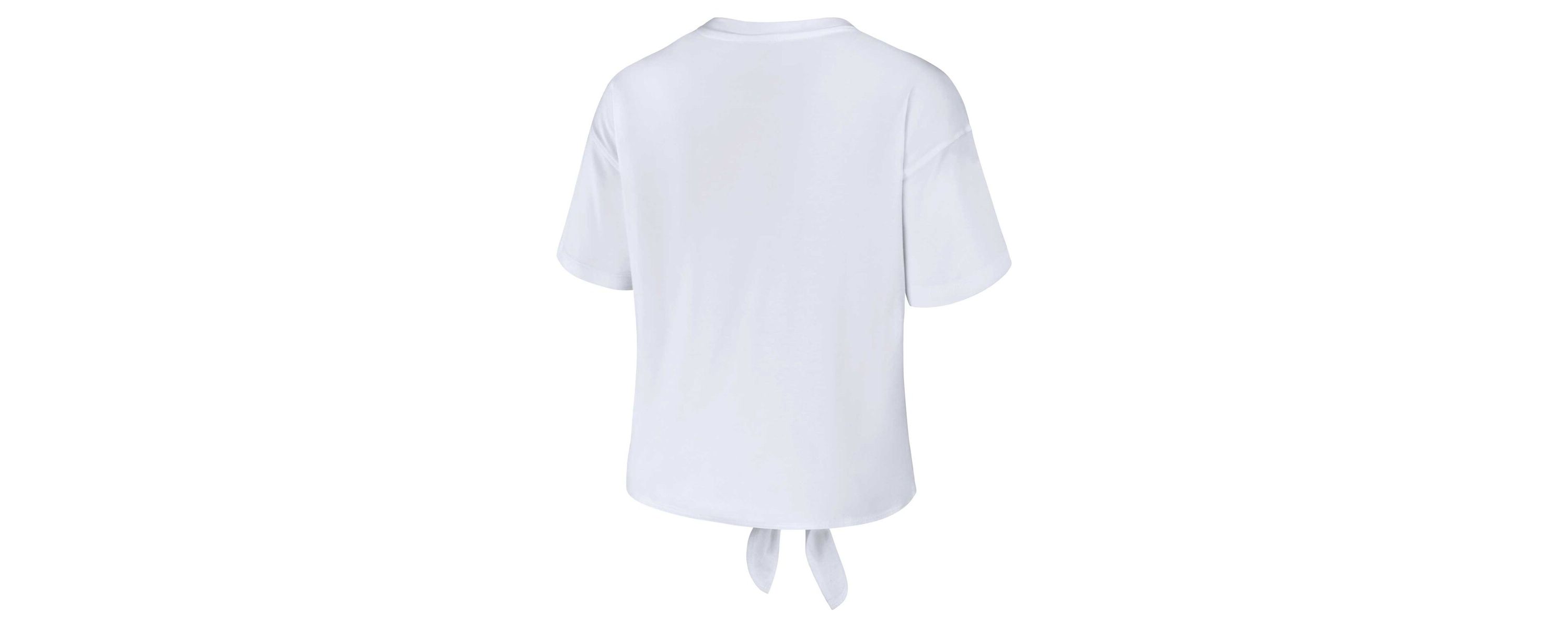 NCAA Auburn Tigers Striped Front Knot Cropped T-Shirt