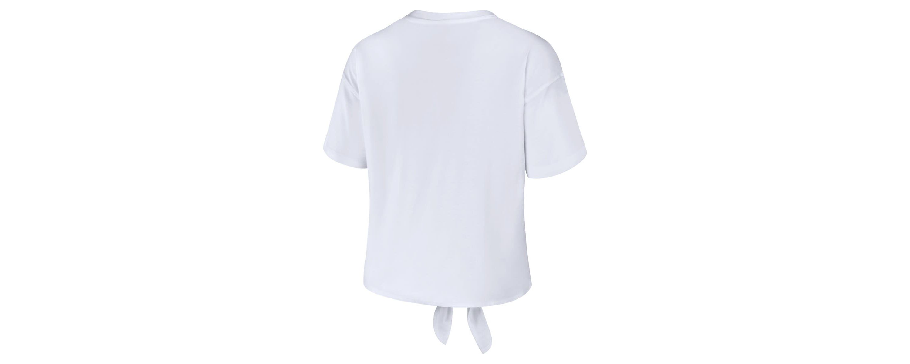 NCAA Tennessee Volunteers Striped Front Knot Cropped T-Shirt