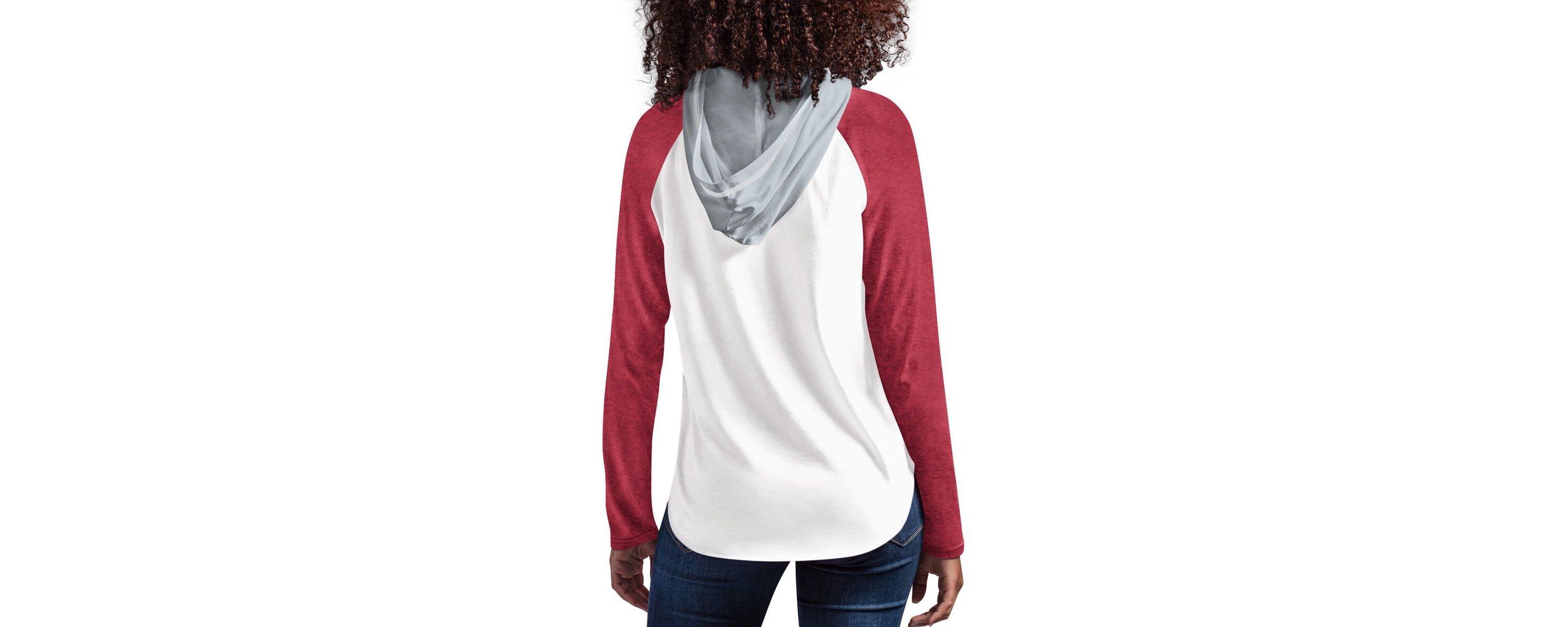 Alabama Crimson Tide NCAA Alabama Tide From the Sideline Raglan Long Sleeve Hoodie T-Shirt
