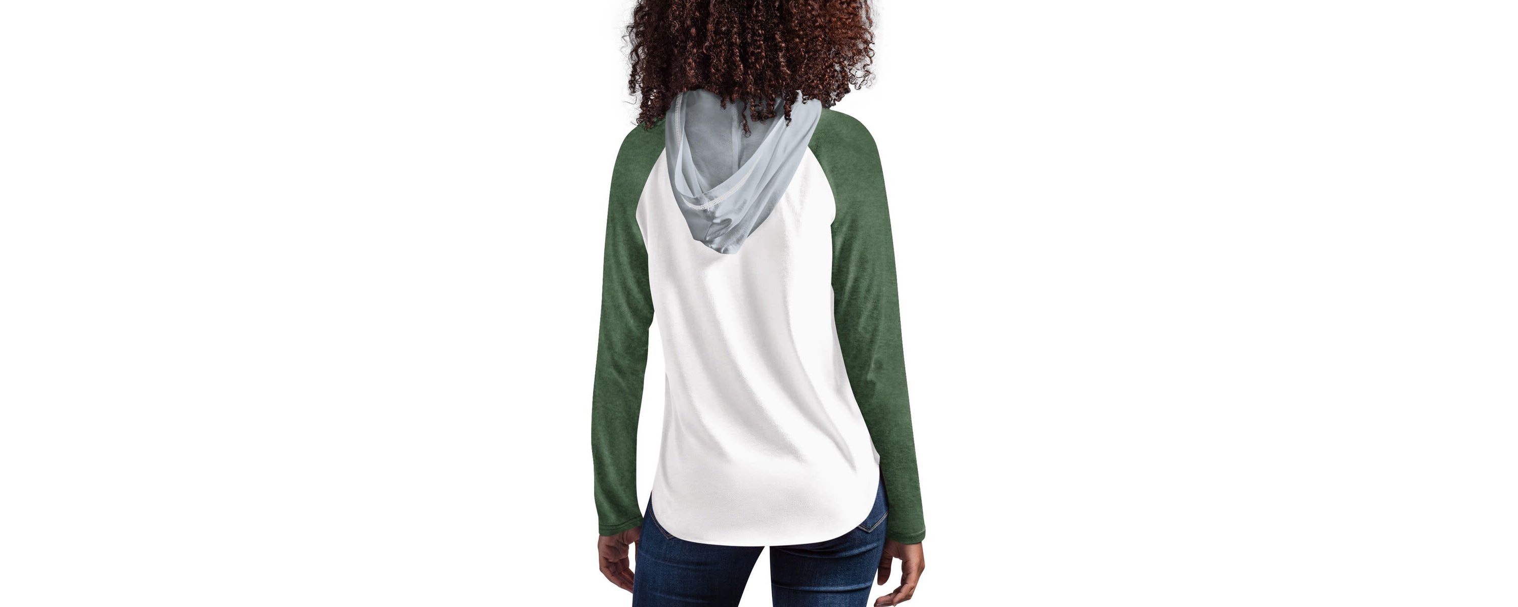 NCAA Michigan State Spartans From the Sideline Raglan Long Sleeve Hoodie T-Shirt