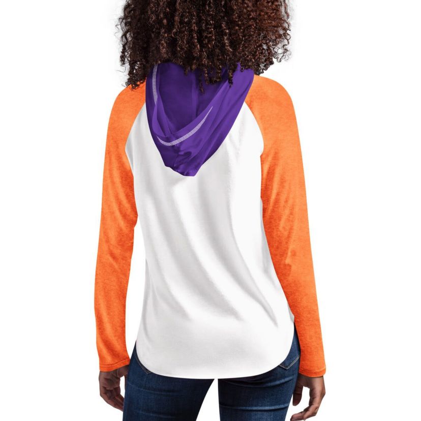 NCAA Clemson Tigers From the Sideline Raglan Long Sleeve Hoodie T-Shirt
