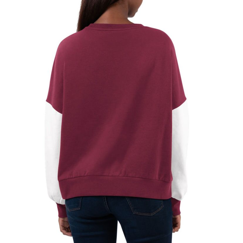 NCAA Virginia Tech Hokies Team Pride Colorblock Pullover Sweatshirt