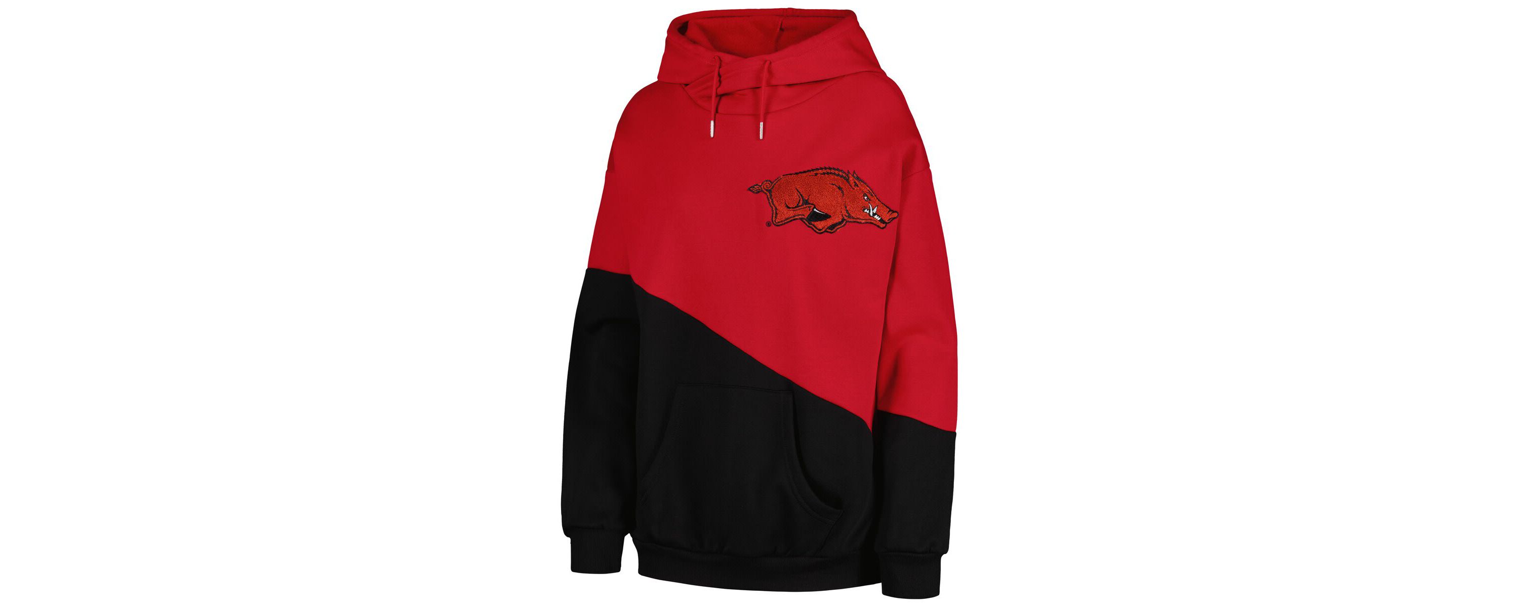 NCAA Arkansas Razorbacks Matchmaker Diagonal Cowl Pullover Hoodie