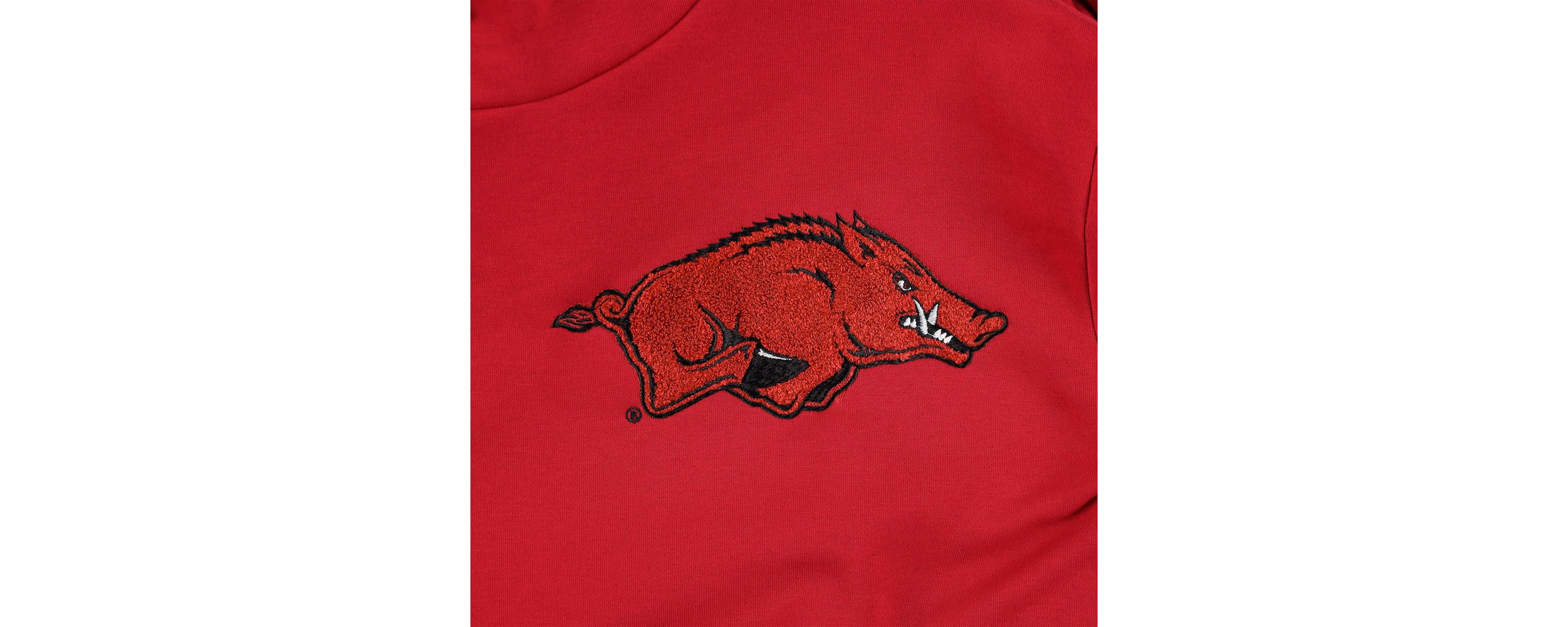 NCAA Arkansas Razorbacks Matchmaker Diagonal Cowl Pullover Hoodie