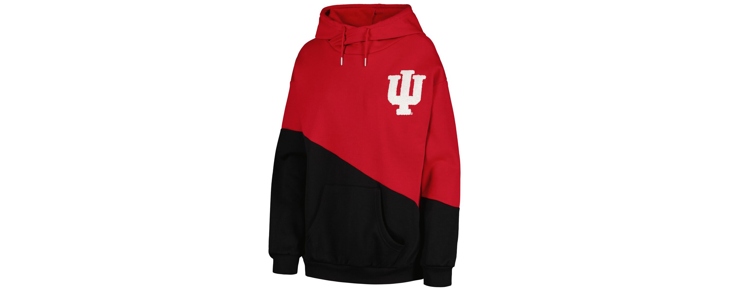 NCAA Indiana Hoosiers Matchmaker Diagonal Cowl Pullover Hoodie