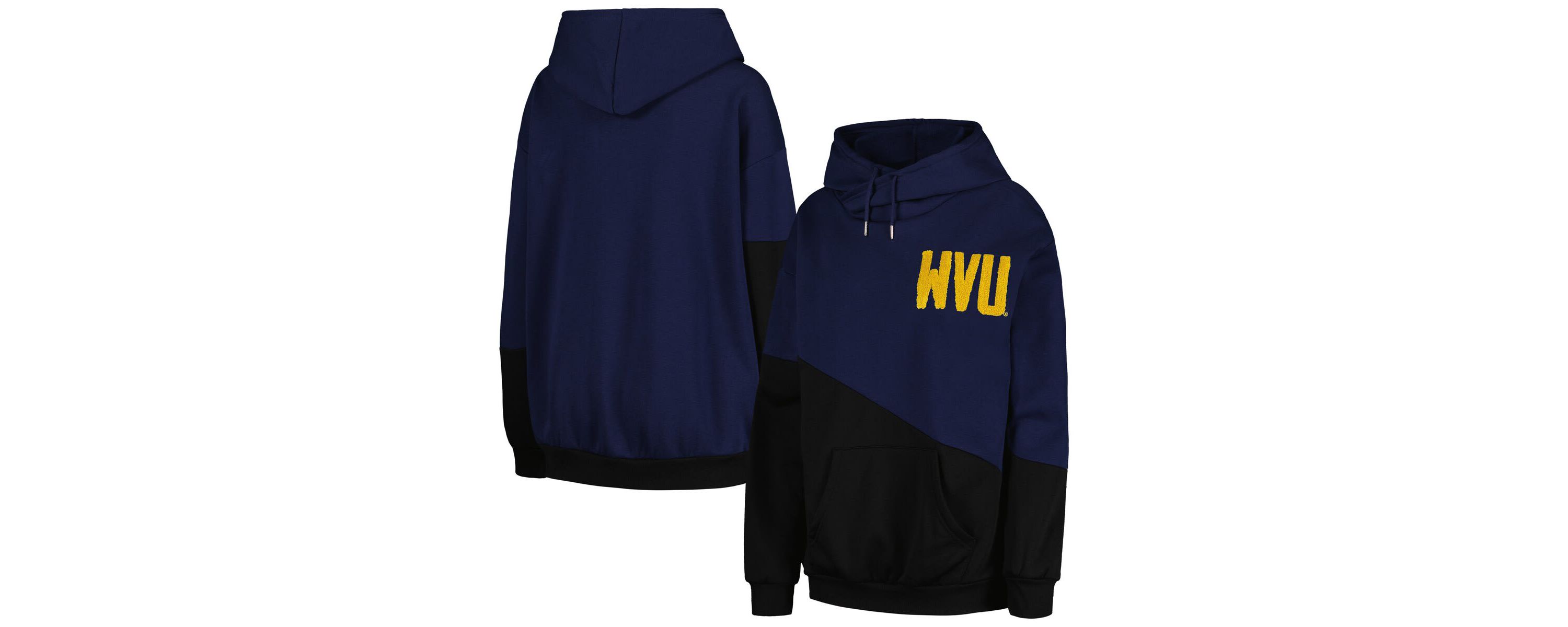 NCAA West Virginia Mountaineers Matchmaker Diagonal Cowl Pullover Hoodie
