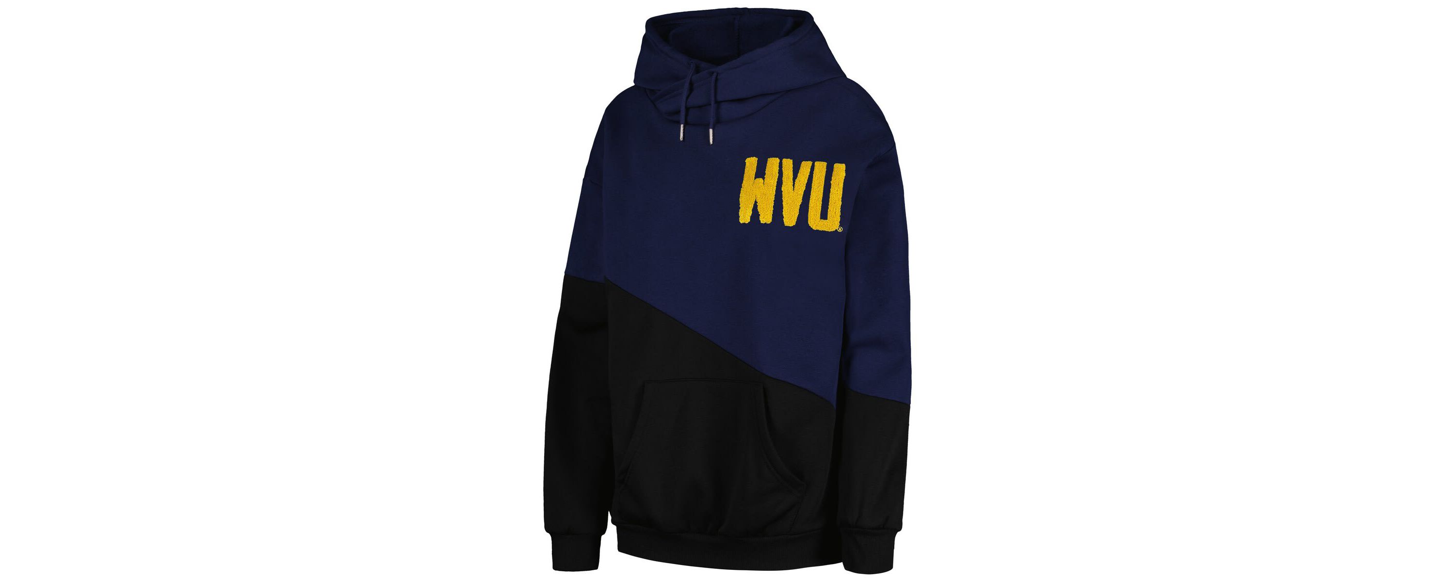 NCAA West Virginia Mountaineers Matchmaker Diagonal Cowl Pullover Hoodie