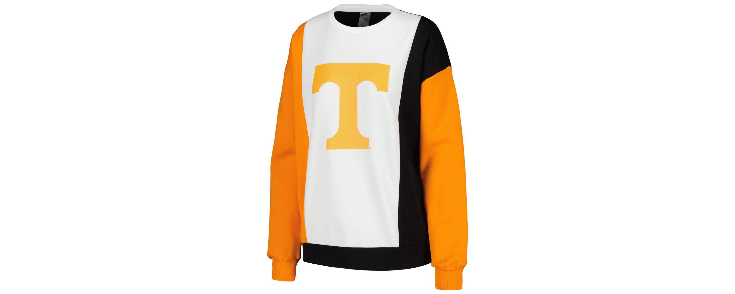 NCAA Tennessee Volunteers Vertical Color-Block Pullover Sweatshirt