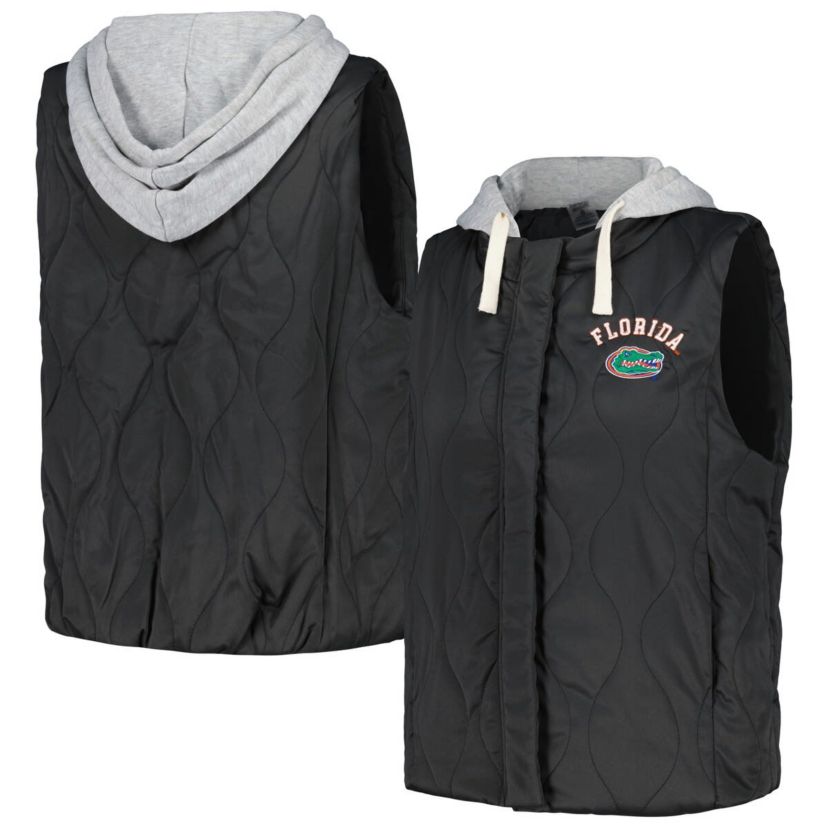 NCAA Florida Gators Headliner Full-Snap Hooded Puffer Vest