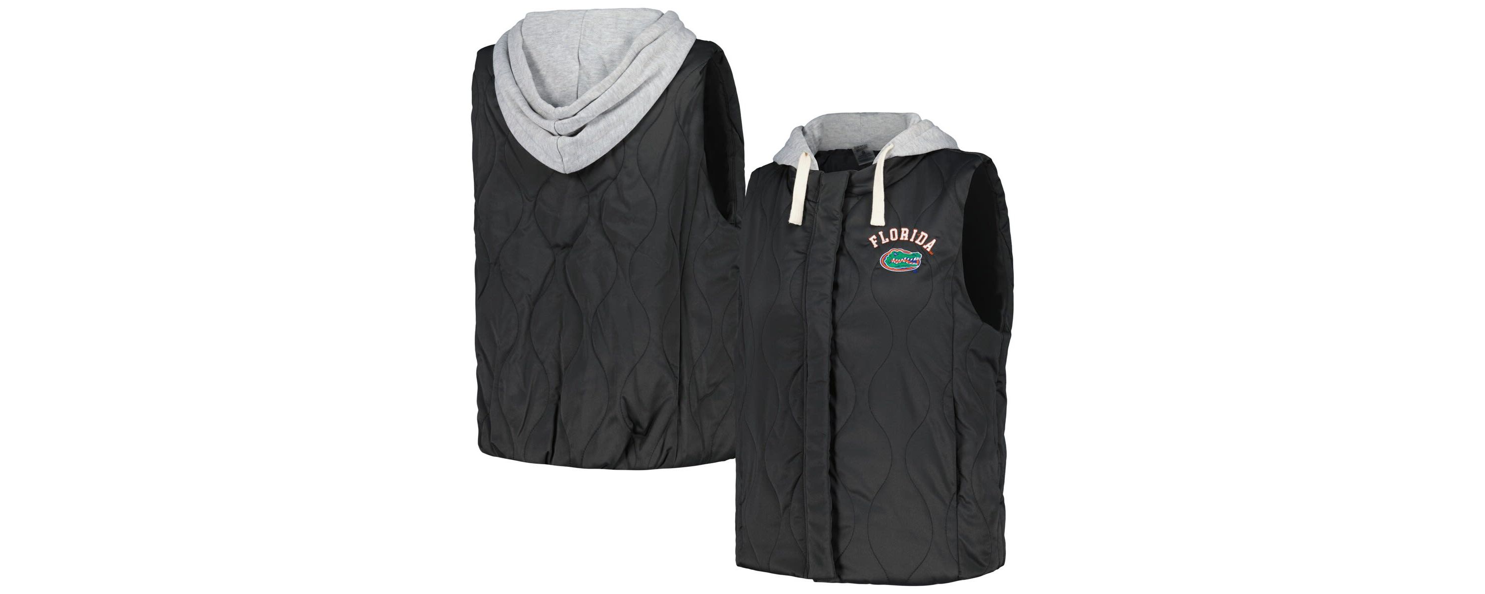 NCAA Florida Gators Headliner Full-Snap Hooded Puffer Vest