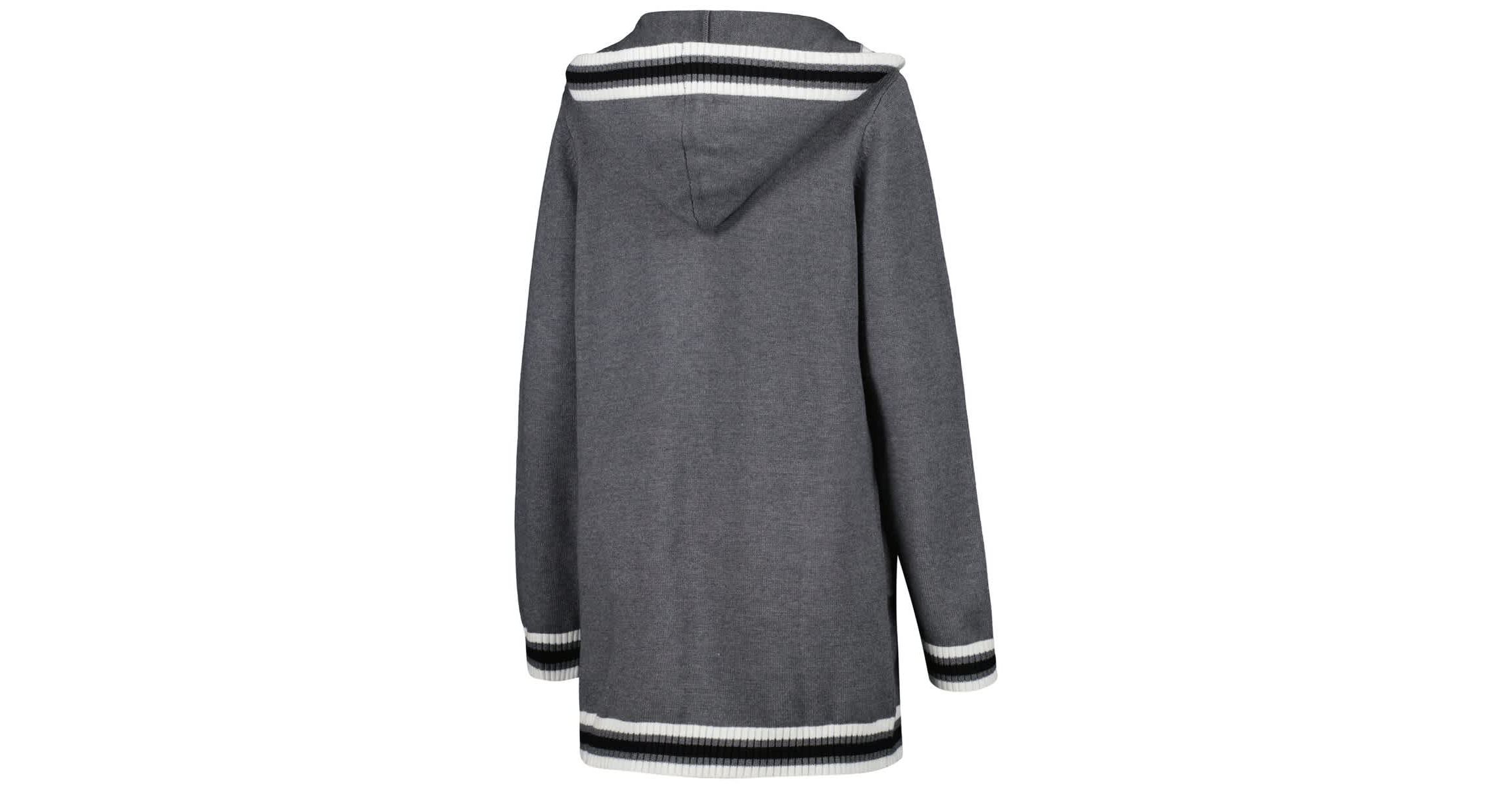 NCAA Florida Gators One More Round Tri-Blend Striped Hooded Cardigan Sweater