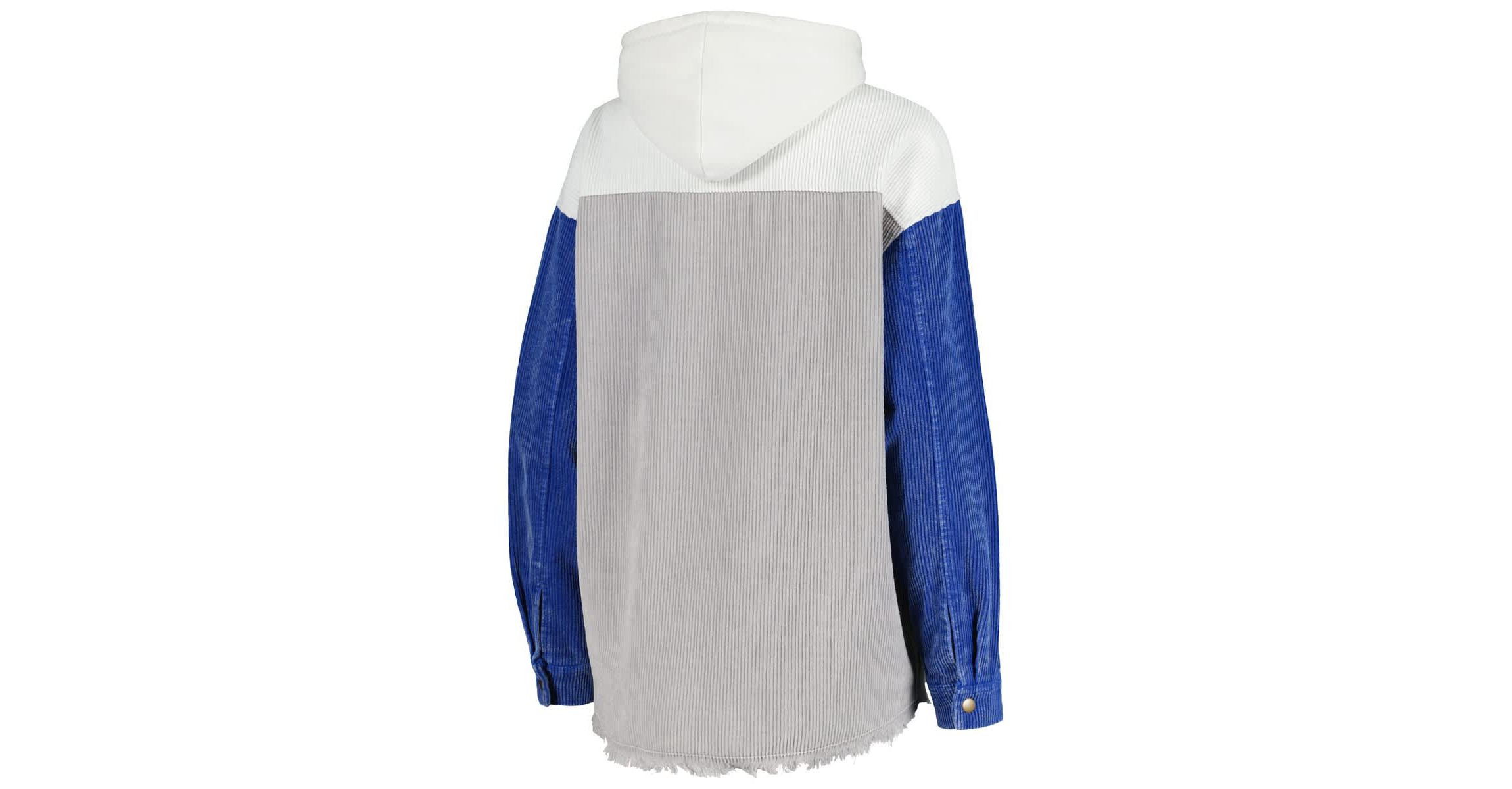 NCAA Kentucky Wildcats Vintage Wash Corduroy Full-Snap Hooded Shacket