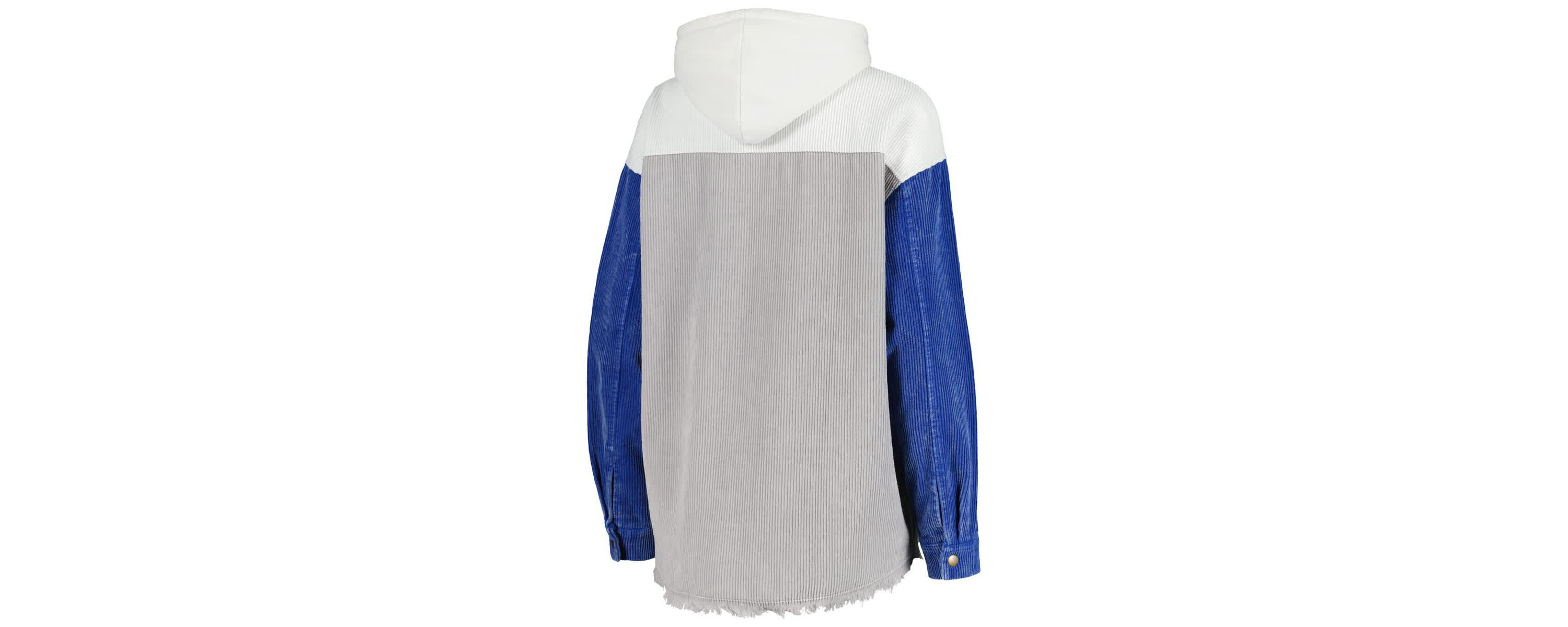NCAA Kentucky Wildcats Vintage Wash Corduroy Full-Snap Hooded Shacket
