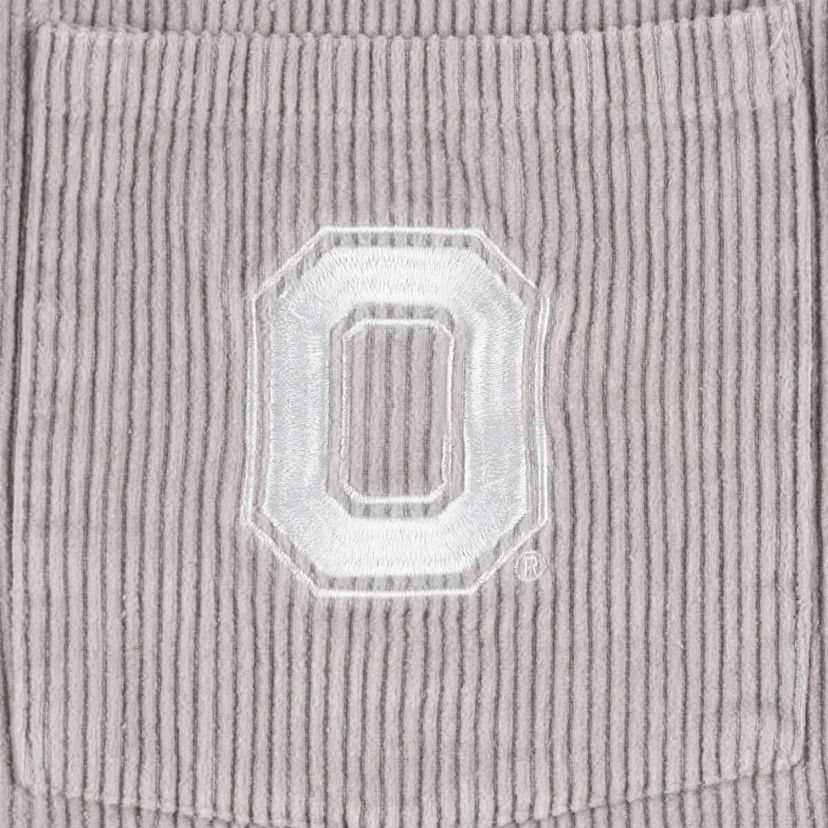 NCAA Ohio State Buckeyes Vintage Wash Corduroy Full-Snap Hooded Shacket
