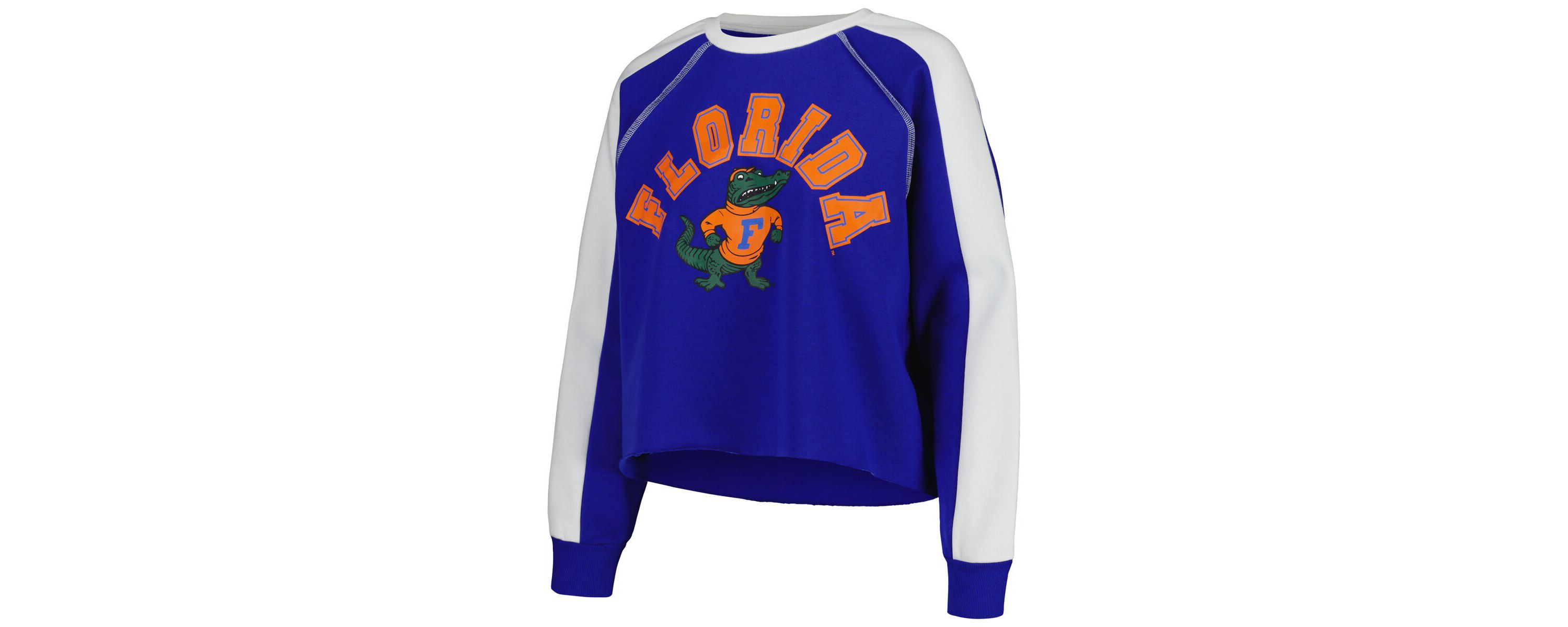 NCAA Florida Gators Blindside Raglan Cropped Pullover Sweatshirt