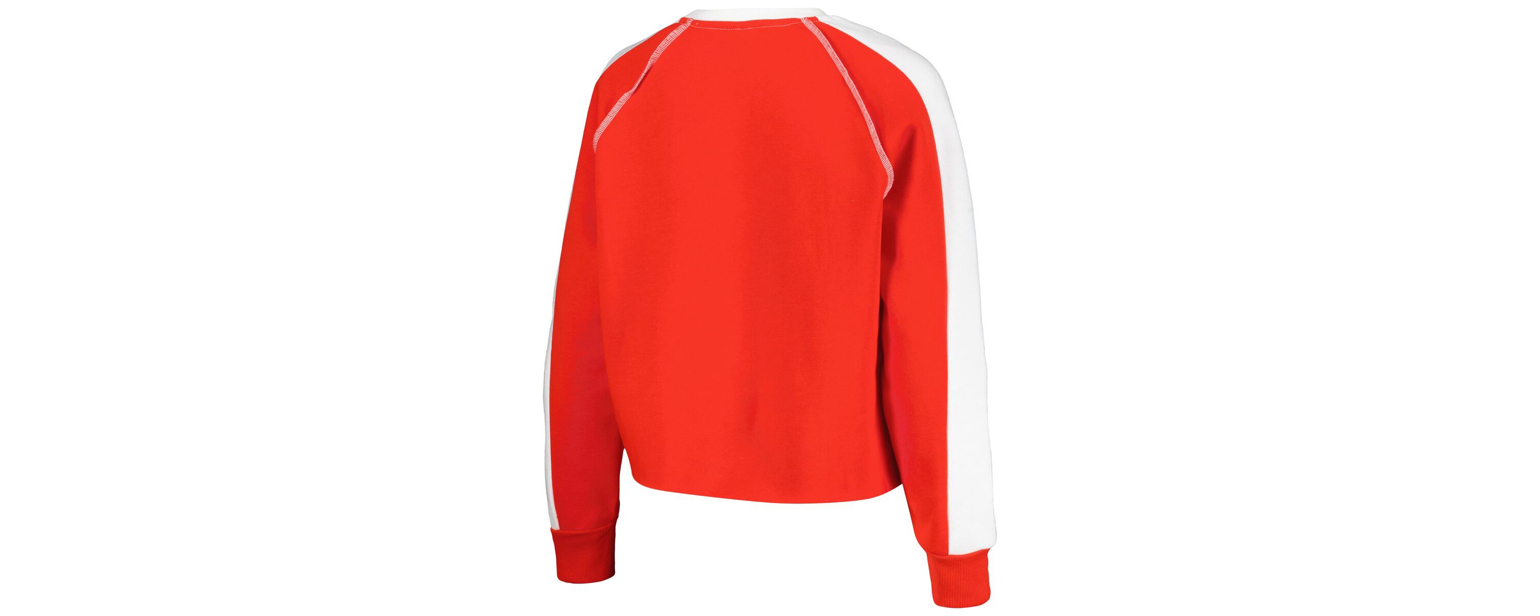 NCAA Nebraska Huskers Blindside Raglan Cropped Pullover Sweatshirt
