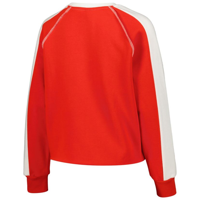 NCAA Ohio State Buckeyes Blindside Raglan Cropped Pullover Sweatshirt