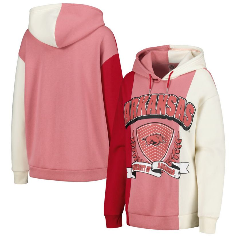 NCAA Arkansas Razorbacks Hall of Fame Colorblock Pullover Hoodie