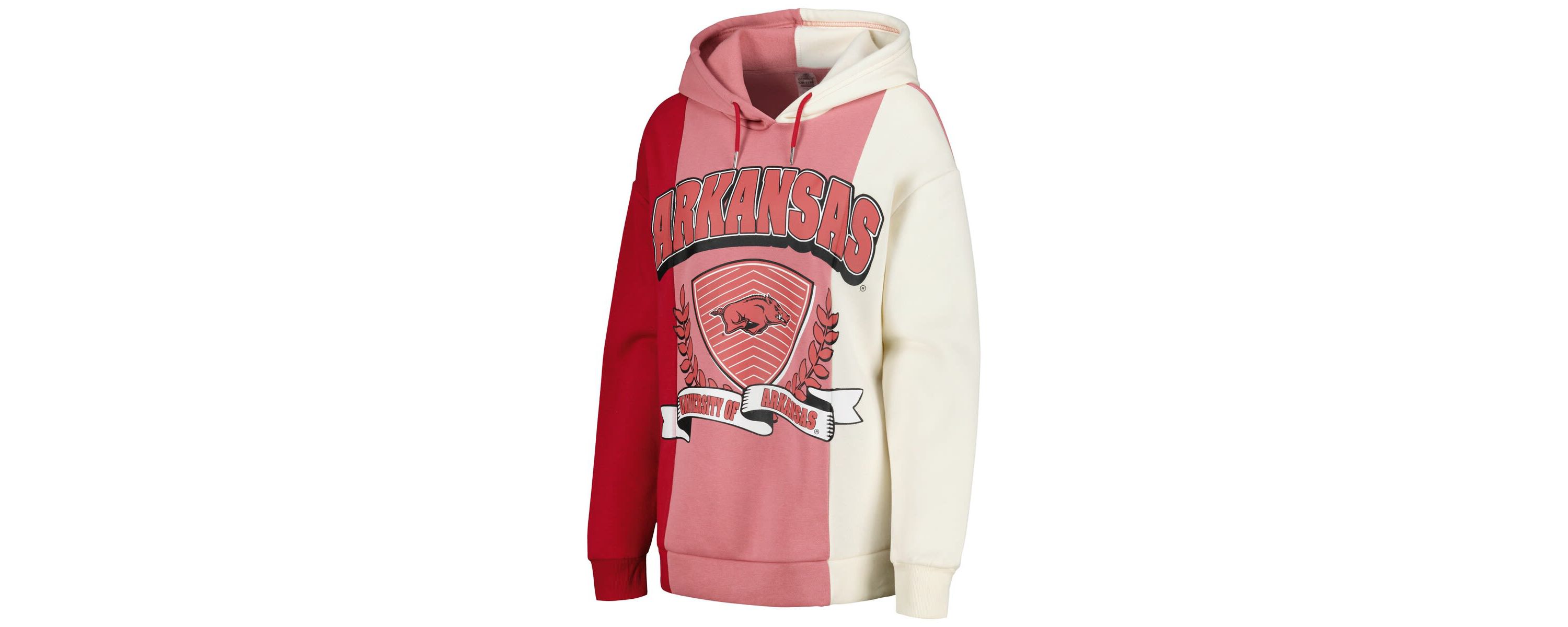 NCAA Arkansas Razorbacks Hall of Fame Colorblock Pullover Hoodie