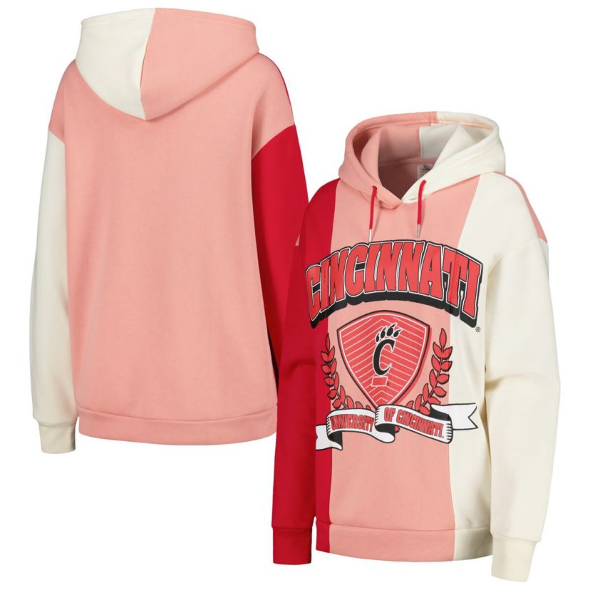 NCAA Cincinnati Bearcats Hall of Fame Colorblock Pullover Hoodie