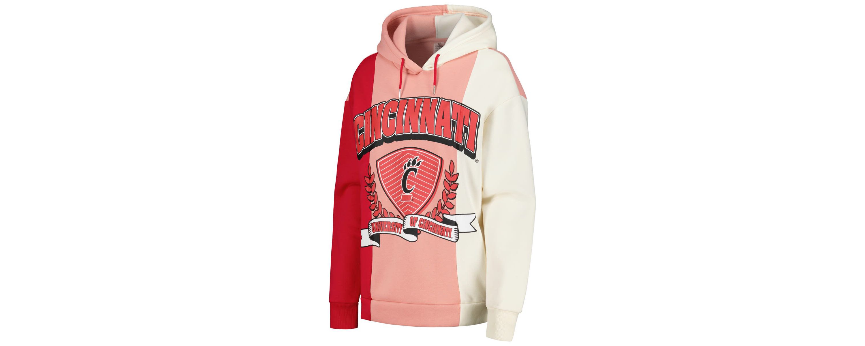 NCAA Cincinnati Bearcats Hall of Fame Colorblock Pullover Hoodie