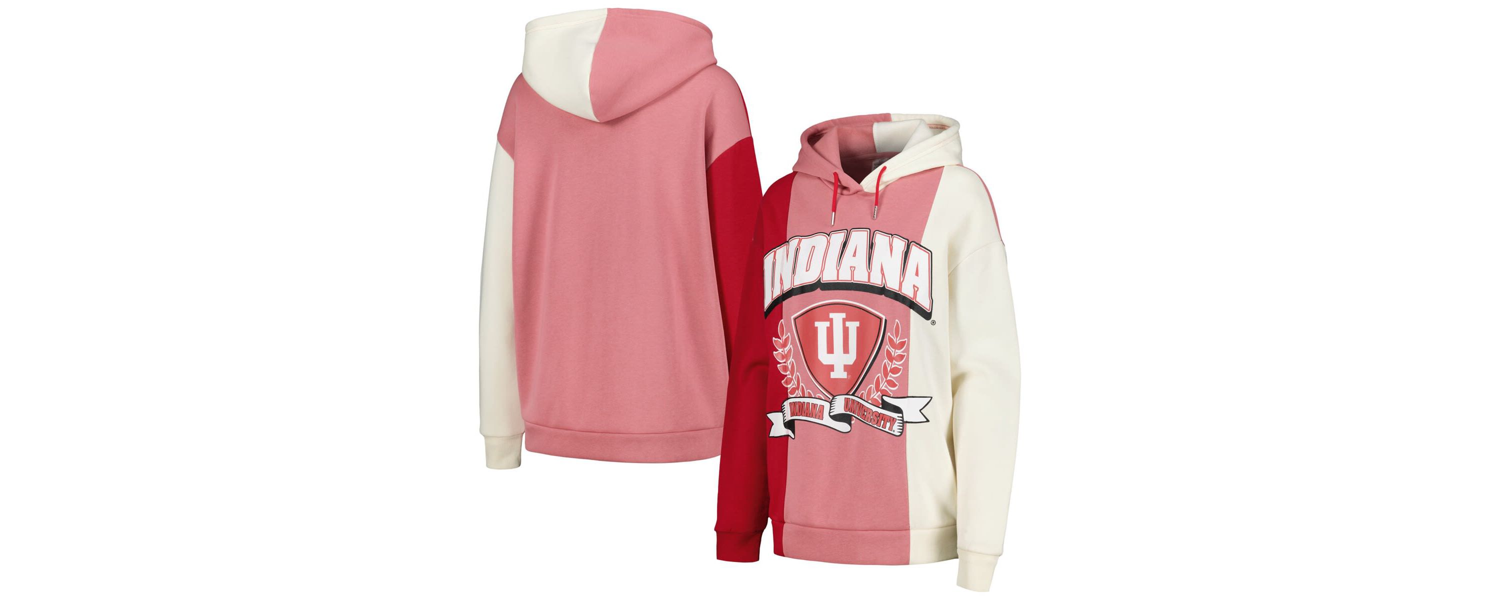 NCAA Indiana Hoosiers Hall of Fame Colorblock Pullover Hoodie