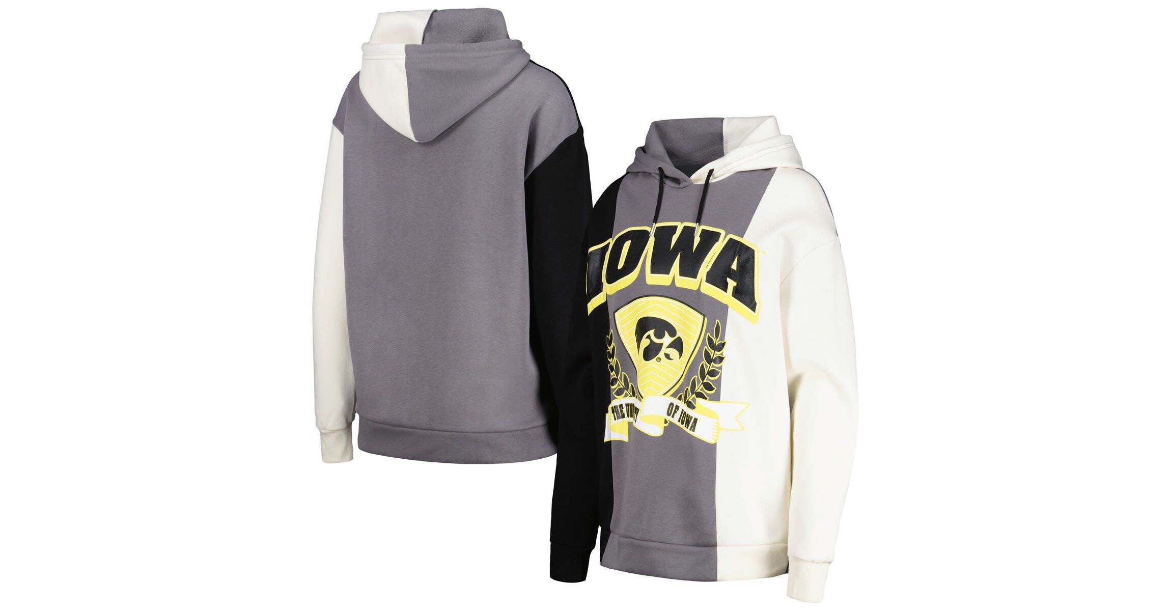 NCAA Iowa Hawkeyes Hall of Fame Colorblock Pullover Hoodie