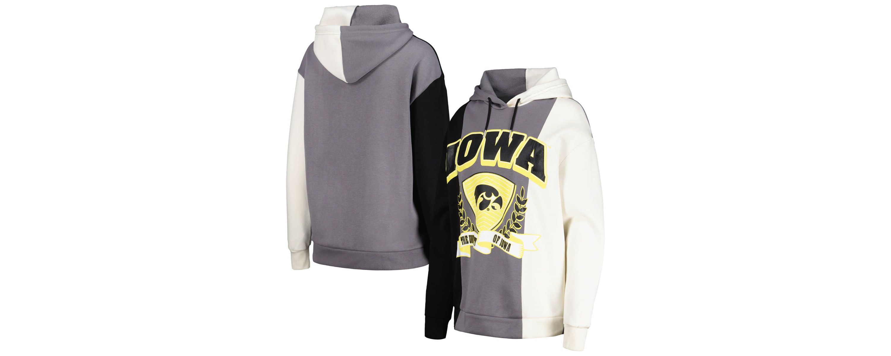 NCAA Iowa Hawkeyes Hall of Fame Colorblock Pullover Hoodie