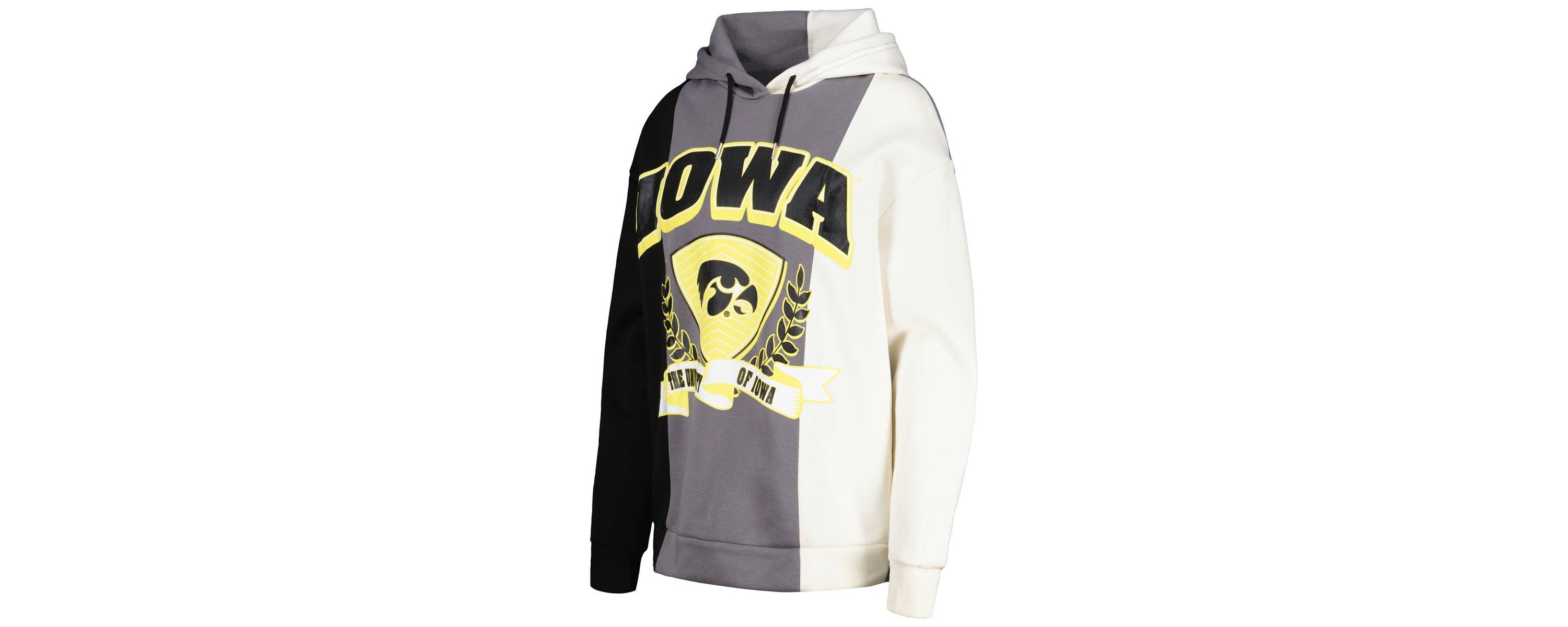 NCAA Iowa Hawkeyes Hall of Fame Colorblock Pullover Hoodie