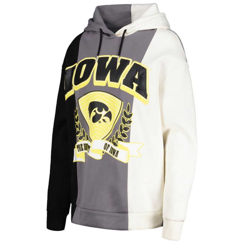 NCAA Iowa Hawkeyes Hall of Fame Colorblock Pullover Hoodie
