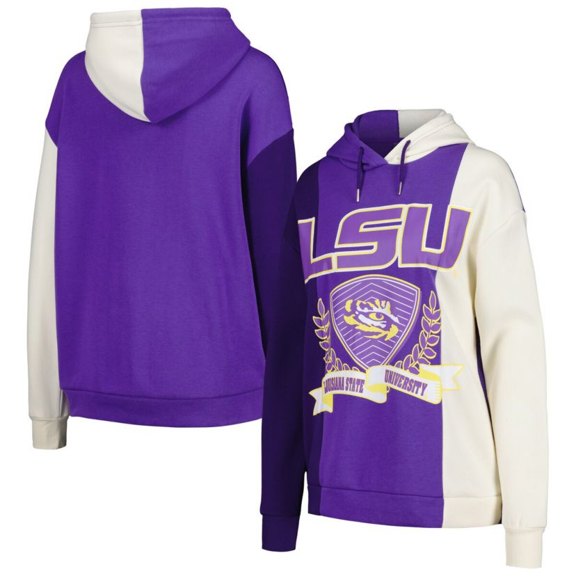 NCAA LSU Tigers Hall of Fame Colorblock Pullover Hoodie