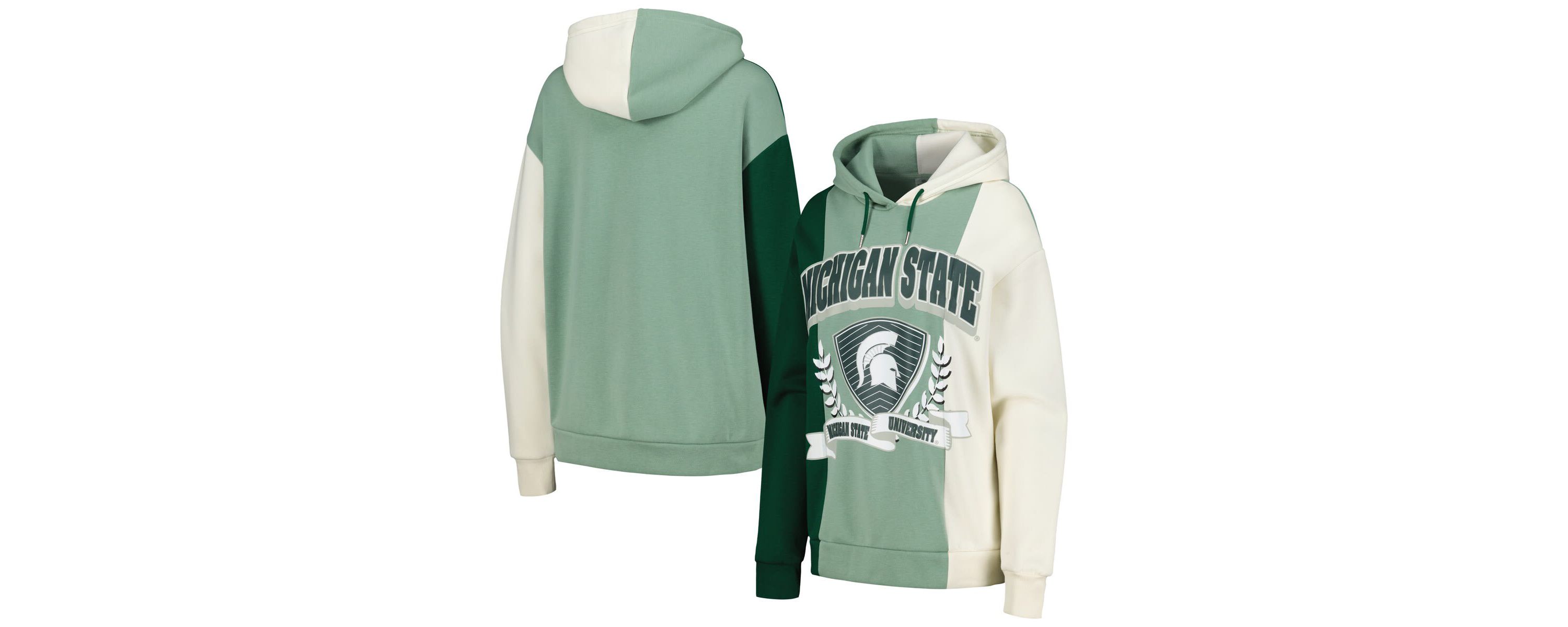 NCAA Michigan State Spartans Hall of Fame Colorblock Pullover Hoodie