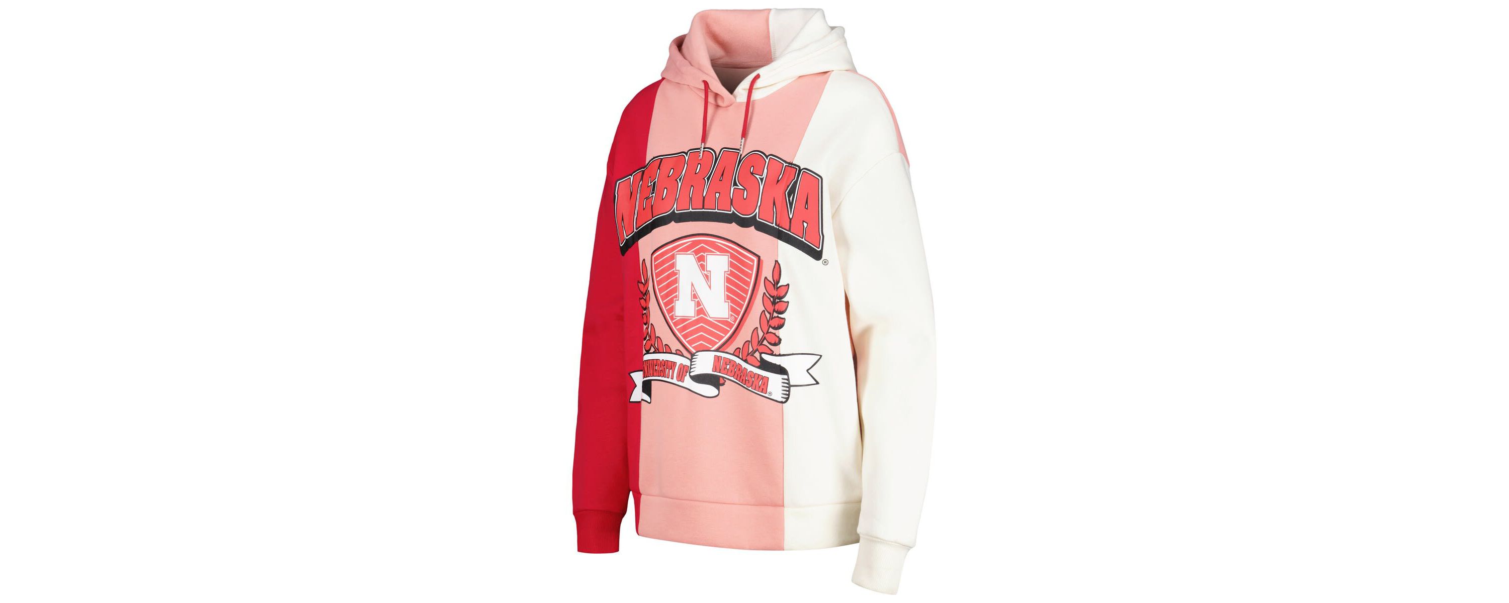 NCAA Nebraska Huskers Hall of Fame Colorblock Pullover Hoodie