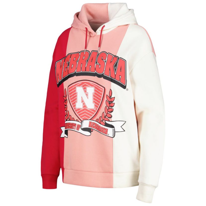 NCAA Nebraska Huskers Hall of Fame Colorblock Pullover Hoodie