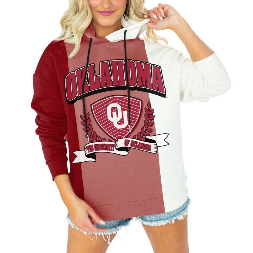NCAA Oklahoma Sooners Hall of Fame Colorblock Pullover Hoodie