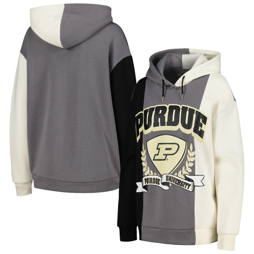 NCAA Purdue Boilermakers Hall of Fame Colorblock Pullover Hoodie