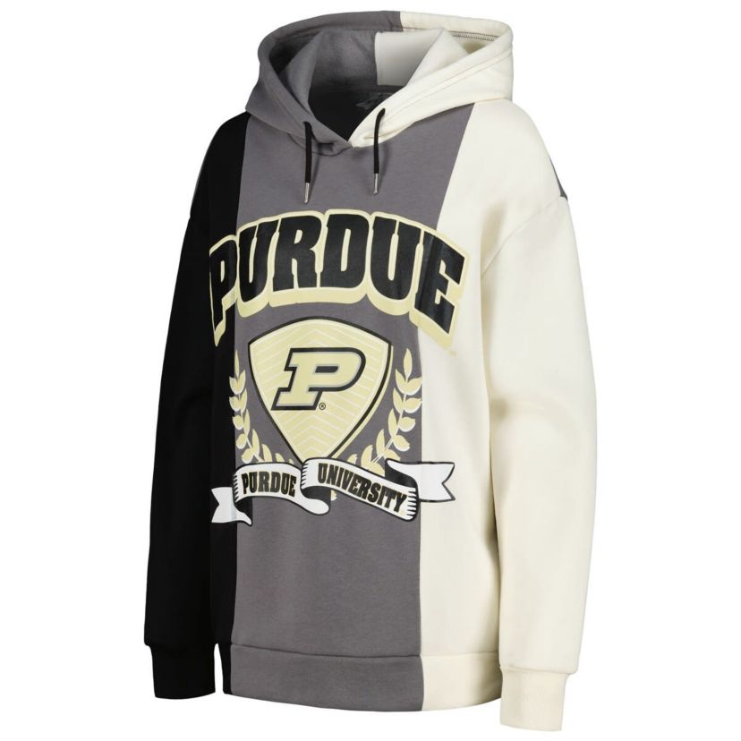 NCAA Purdue Boilermakers Hall of Fame Colorblock Pullover Hoodie