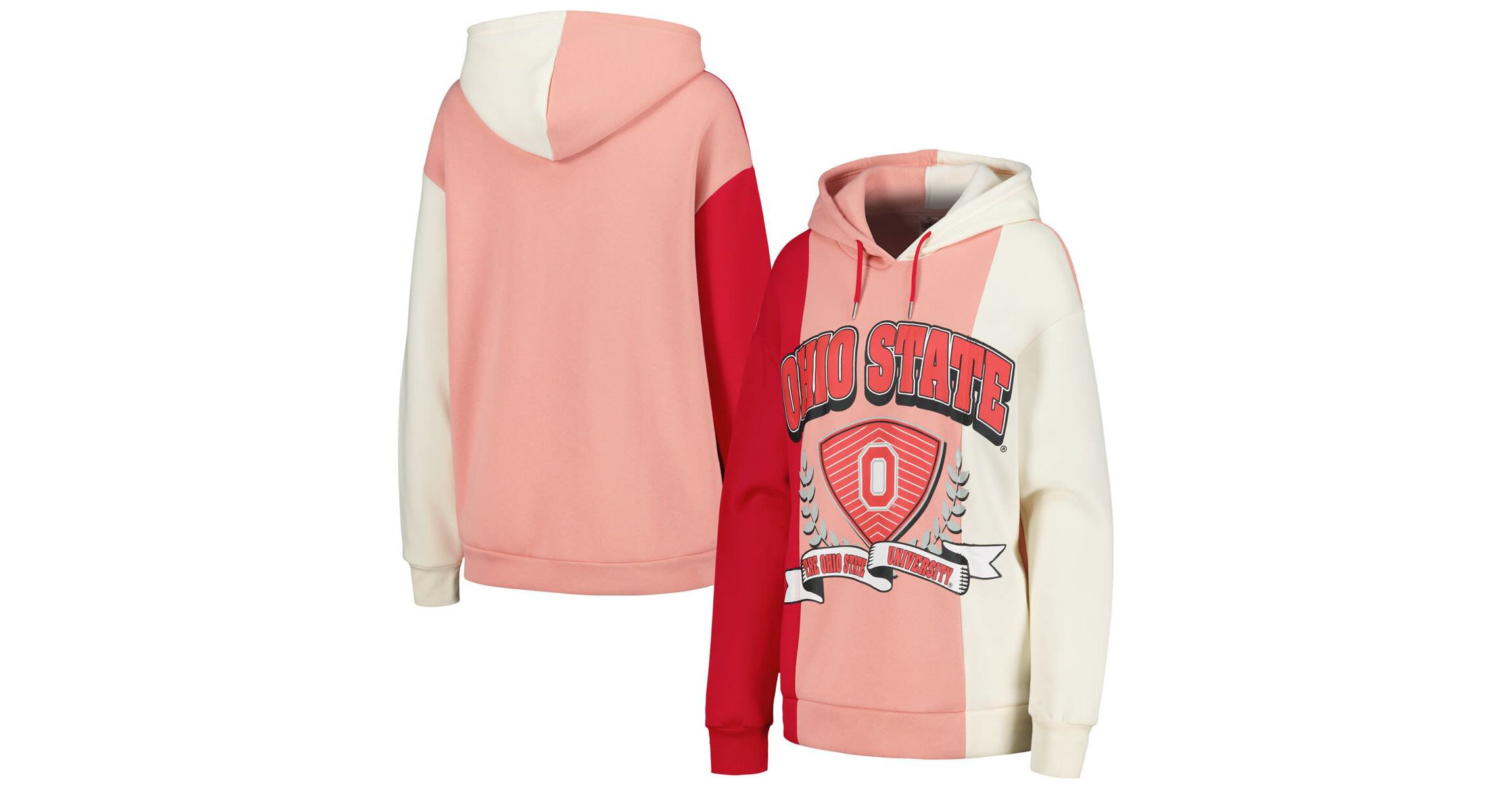 NCAA Ohio State Buckeyes Hall of Fame Colorblock Pullover Hoodie