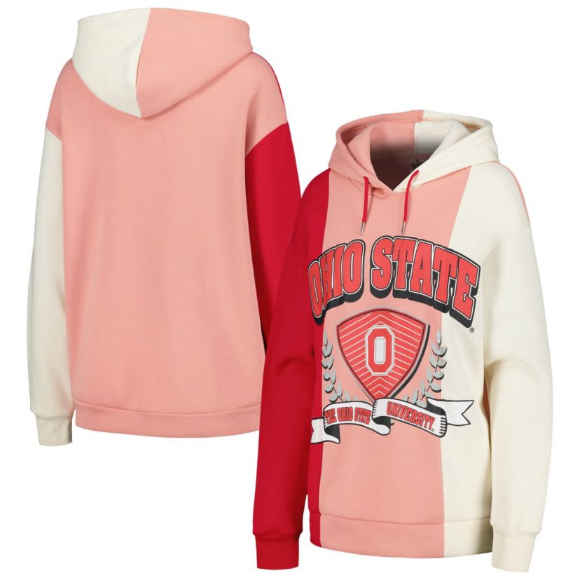 NCAA Ohio State Buckeyes Hall of Fame Colorblock Pullover Hoodie