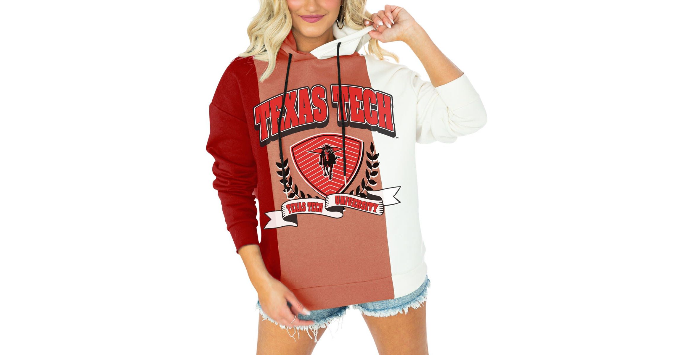 Texas Tech Red Raiders NCAA Texas Tech Raiders Hall of Fame Colorblock Pullover Hoodie