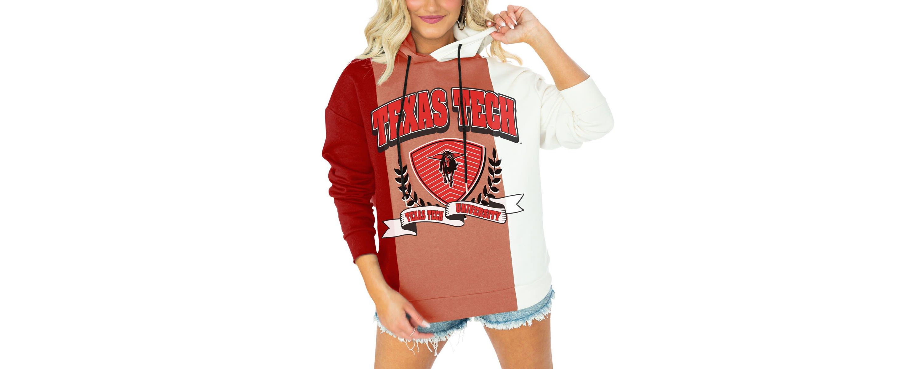 Texas Tech Red Raiders NCAA Texas Tech Raiders Hall of Fame Colorblock Pullover Hoodie