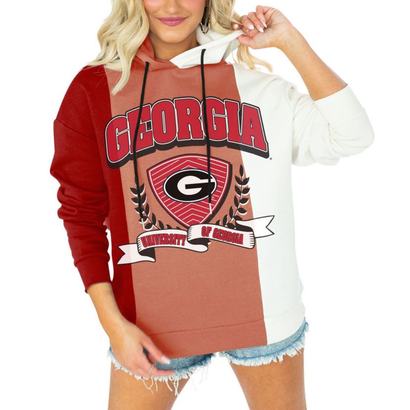 NCAA Georgia Bulldogs Hall of Fame Colorblock Pullover Hoodie
